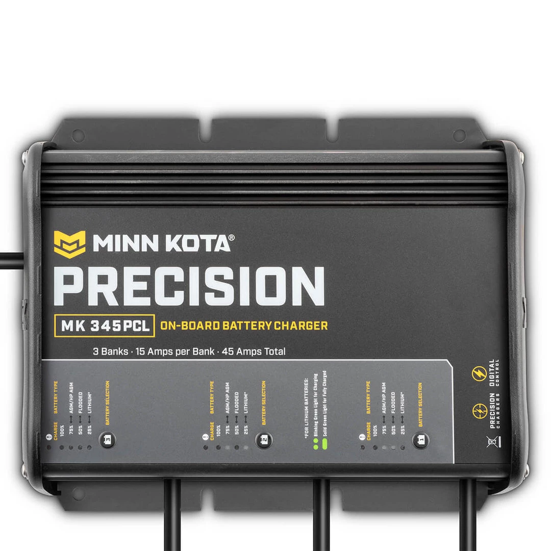 Minn Kota MK-3345 3 Bank 45amp On Board Precision Charger MARINE ELECTRONICS 3 Minn Kota MK-3345 3 Bank 45amp On Board Precision Charger MARINE ELECTRONICS