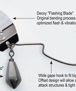 BLADED JIG Decoy Zero-Dan Flash Offset 7 BLADED JIG Decoy Zero-Dan Flash Offset