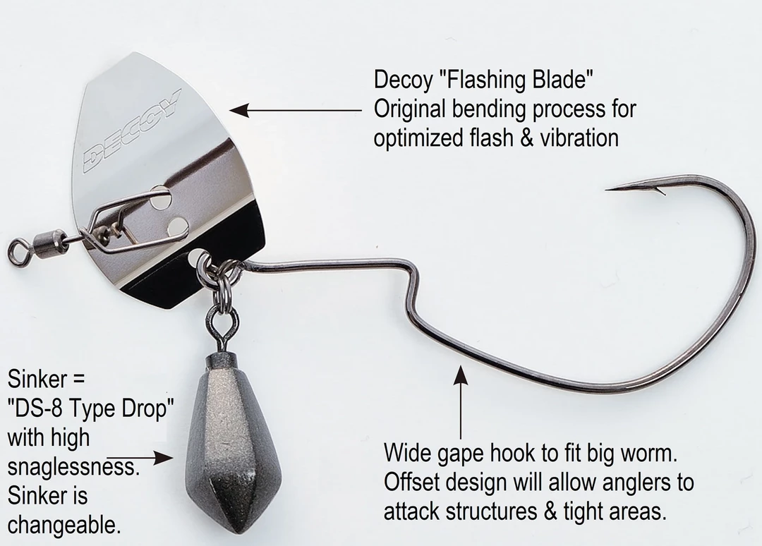 BLADED JIG Decoy Zero-Dan Flash Offset 5 BLADED JIG Decoy Zero-Dan Flash Offset