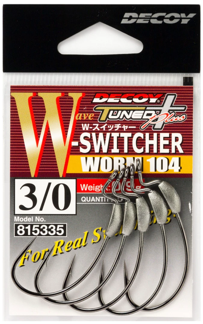 Decoy Worm 104 W-Switcher SWIMBAIT HOOKS 3 Decoy Worm 104 W-Switcher SWIMBAIT HOOKS