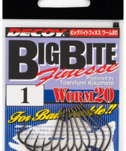 Decoy Worm 20 Big Bite Finesse DROP SHOT HOOKS