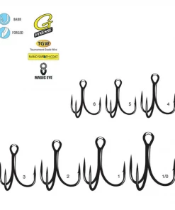 Gamakatsu G-Finesse Nano Coated Treble Hook